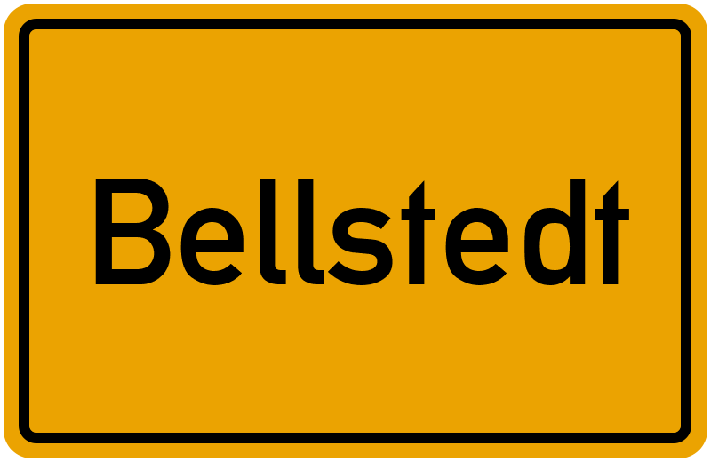 Ortsschild Bellstedt