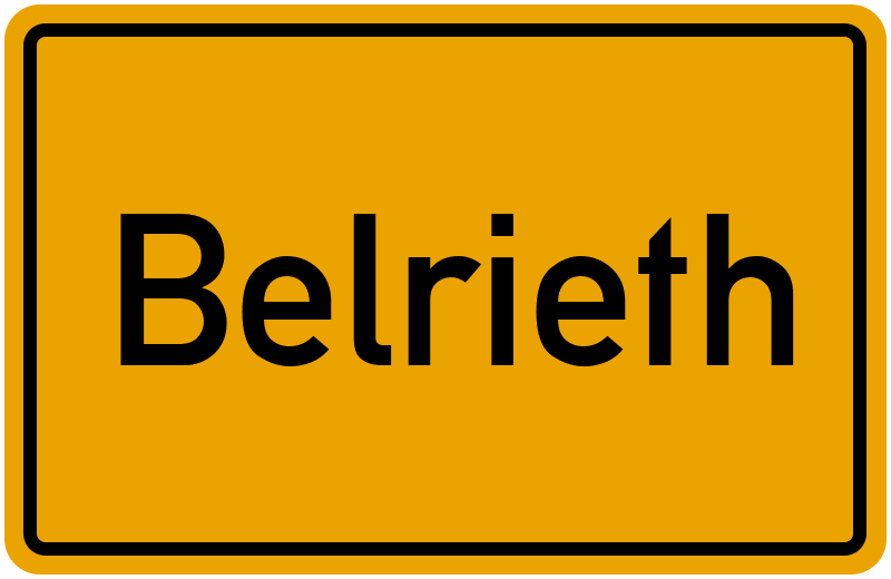 Ortsschild Belrieth
