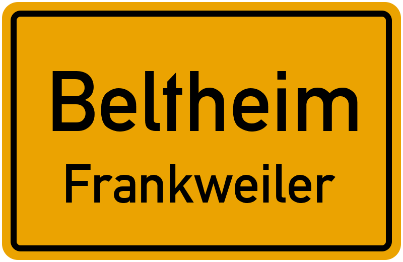 Ortsschild Beltheim
