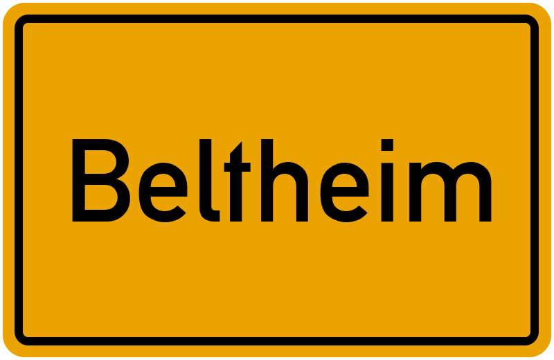 Ortsschild Beltheim