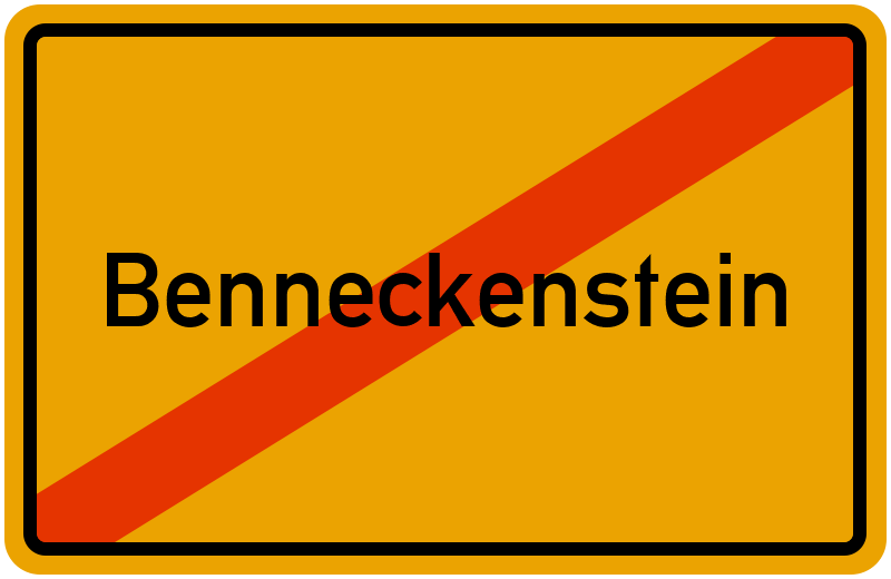 Ortsschild Benneckenstein