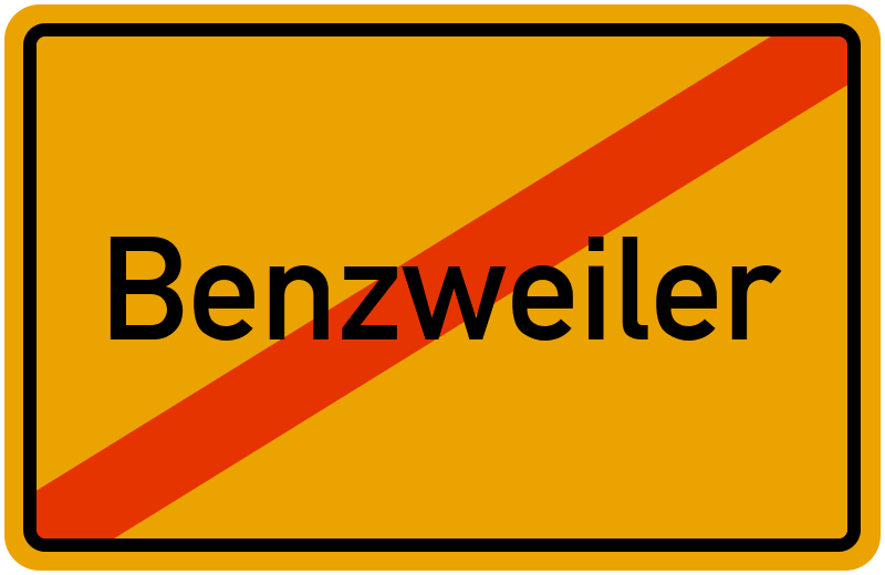 Ortsschild Benzweiler
