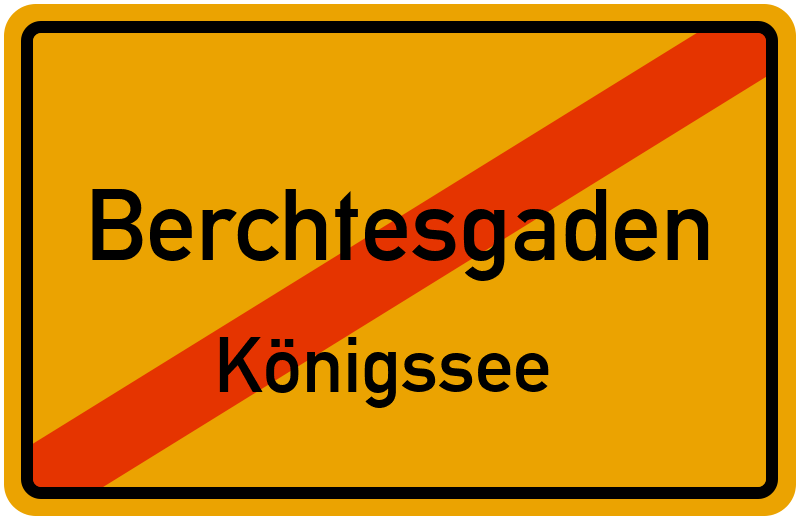 Ortsschild Berchtesgaden