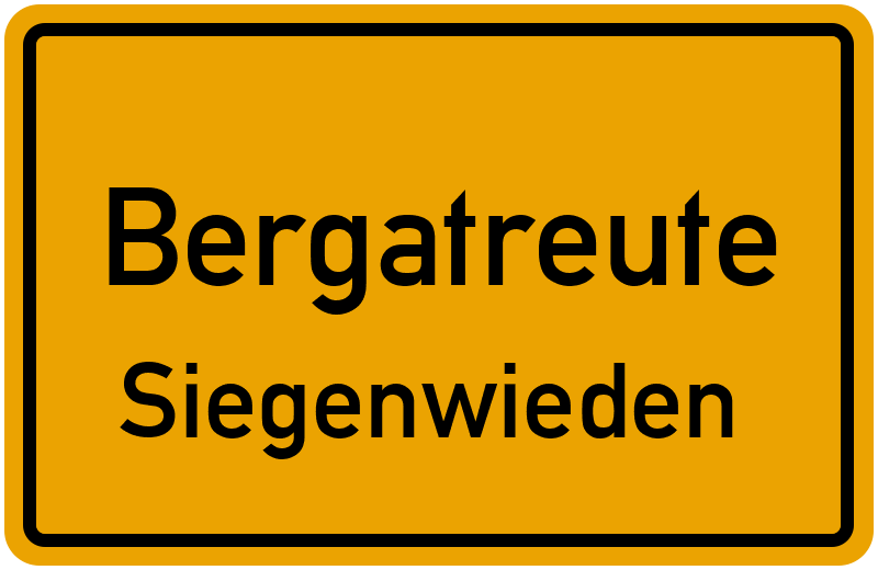 Ortsschild Bergatreute