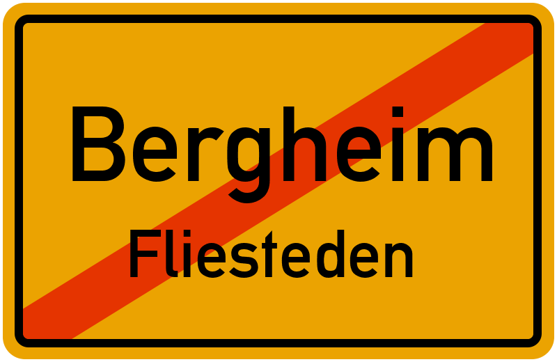 Ortsschild Bergheim
