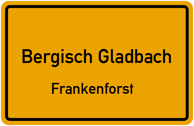 Ortsschild Bergisch Gladbach
