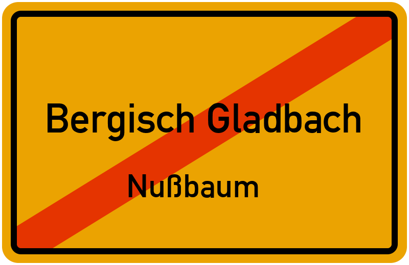 Ortsschild Bergisch Gladbach