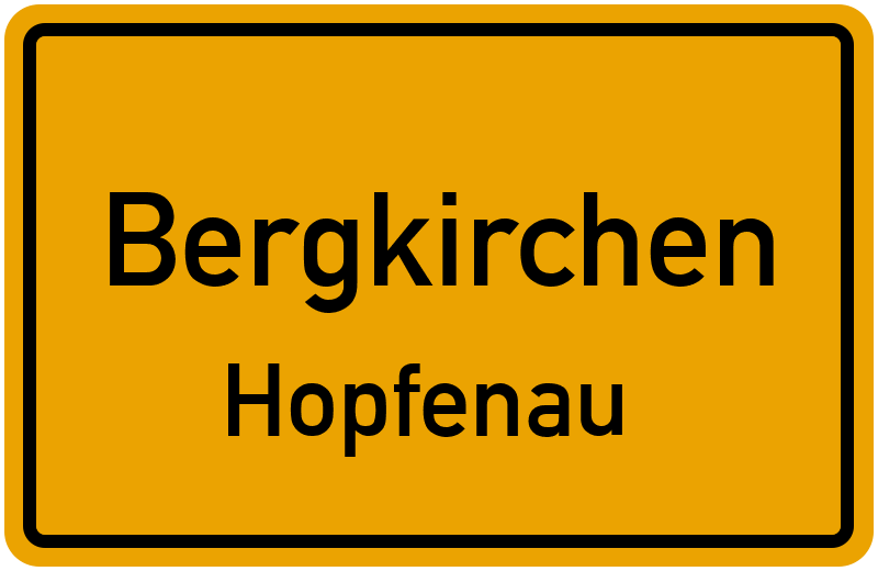 Ortsschild Bergkirchen