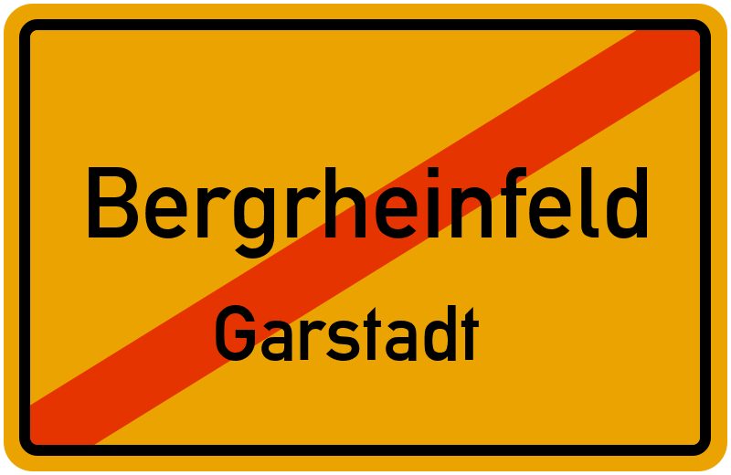 Ortsschild Bergrheinfeld