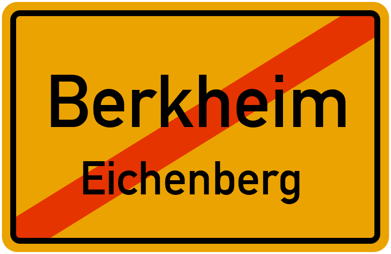 Ortsschild Berkheim