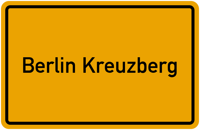 Ortsschild Berlin Kreuzberg