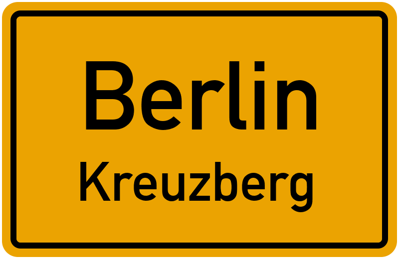 Ortsschild Berlin