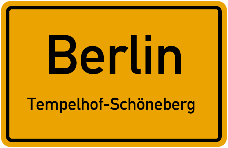 Ortsschild Berlin
