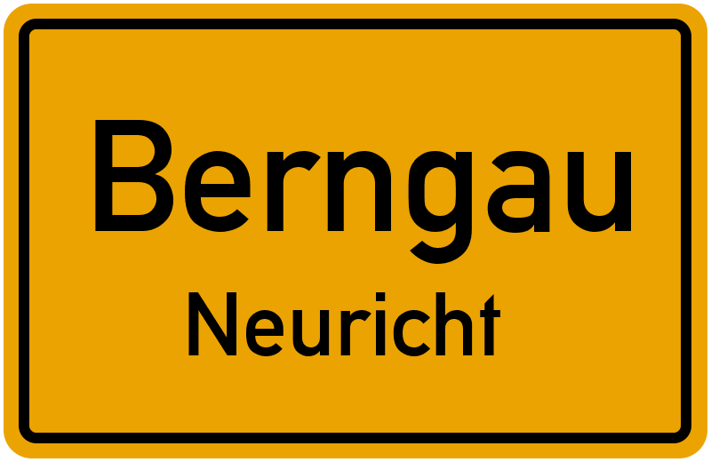 Ortsschild Berngau