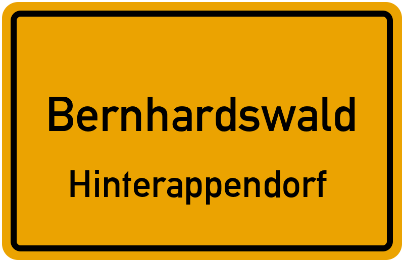 Ortsschild Bernhardswald