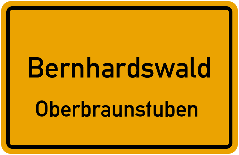 Ortsschild Bernhardswald