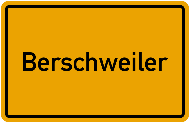 Ortsschild Berschweiler