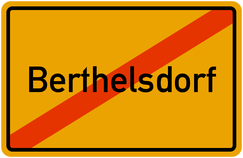 Ortsschild Berthelsdorf