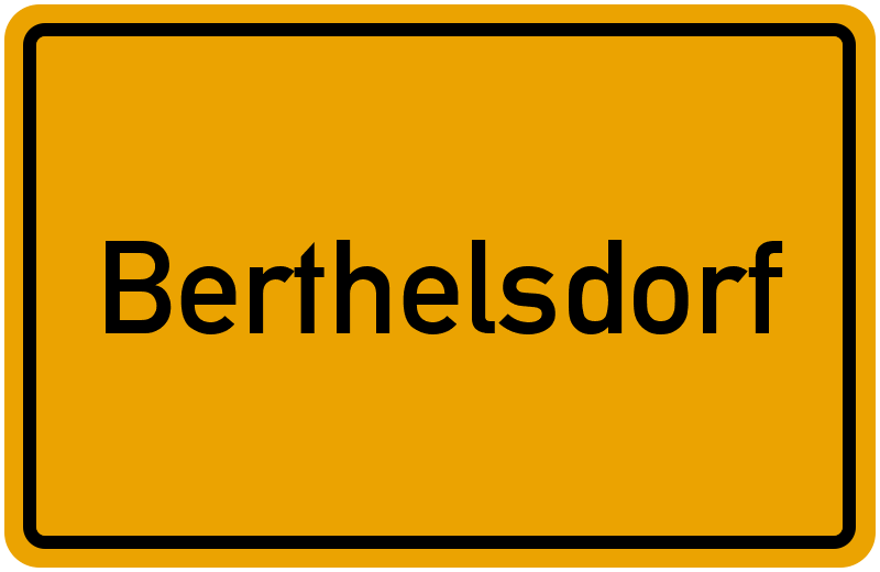 Ortsschild Berthelsdorf