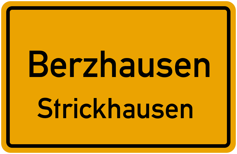 Ortsschild Berzhausen