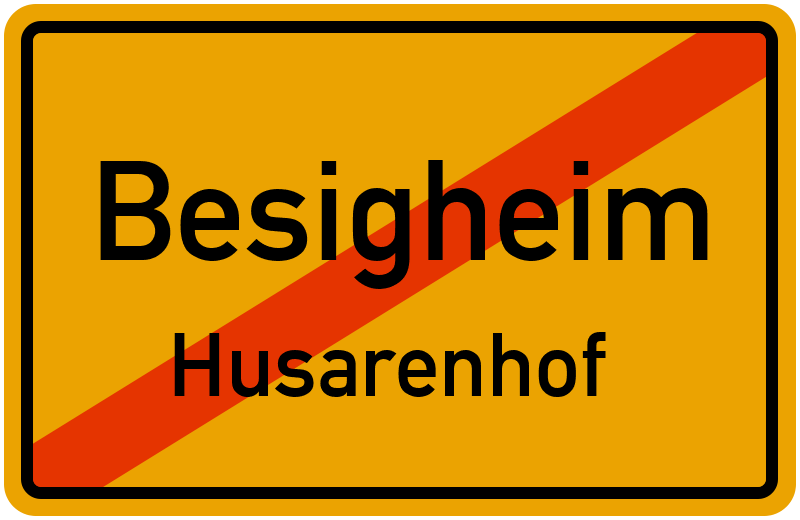 Ortsschild Besigheim