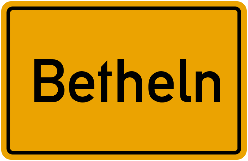 Ortsschild Betheln