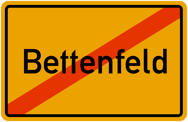 Ortsschild Bettenfeld