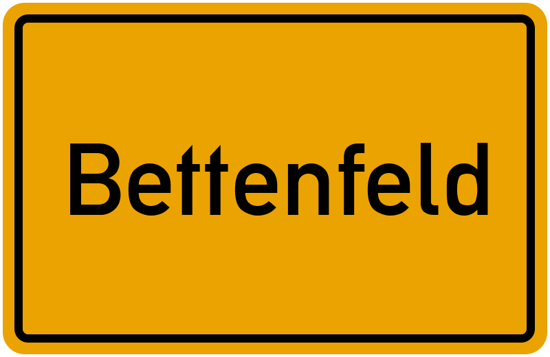 Ortsschild Bettenfeld