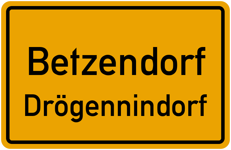 Ortsschild Betzendorf