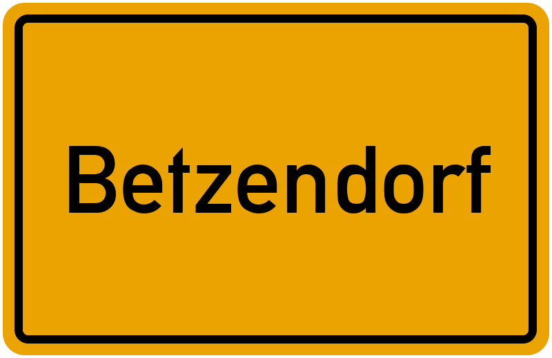 Ortsschild Betzendorf