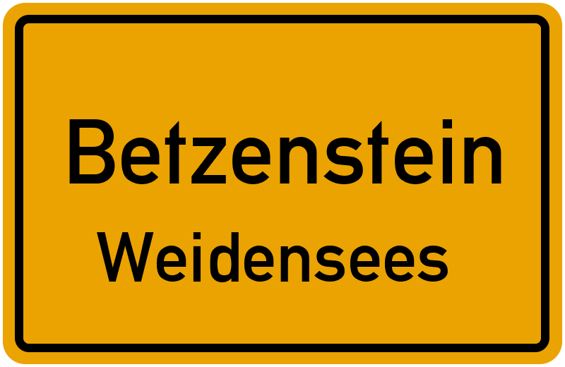 Ortsschild Betzenstein