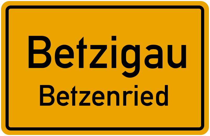 Ortsschild Betzigau
