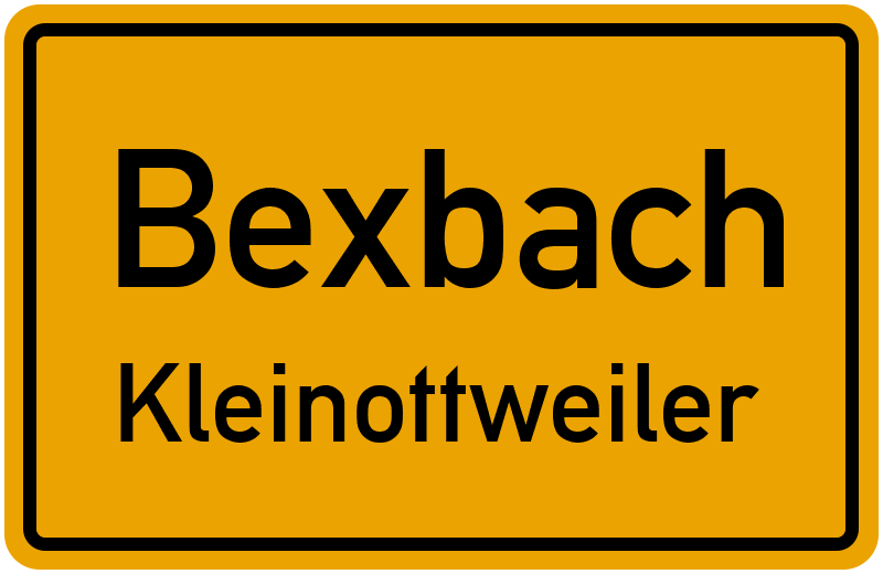 Ortsschild Bexbach