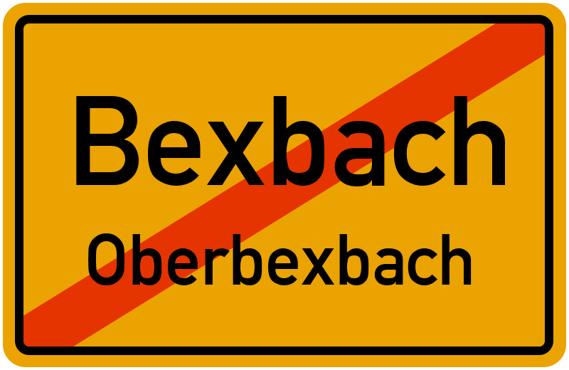 Ortsschild Bexbach
