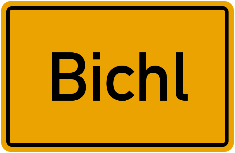 Ortsschild Bichl