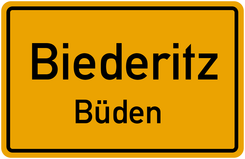 Ortsschild Biederitz