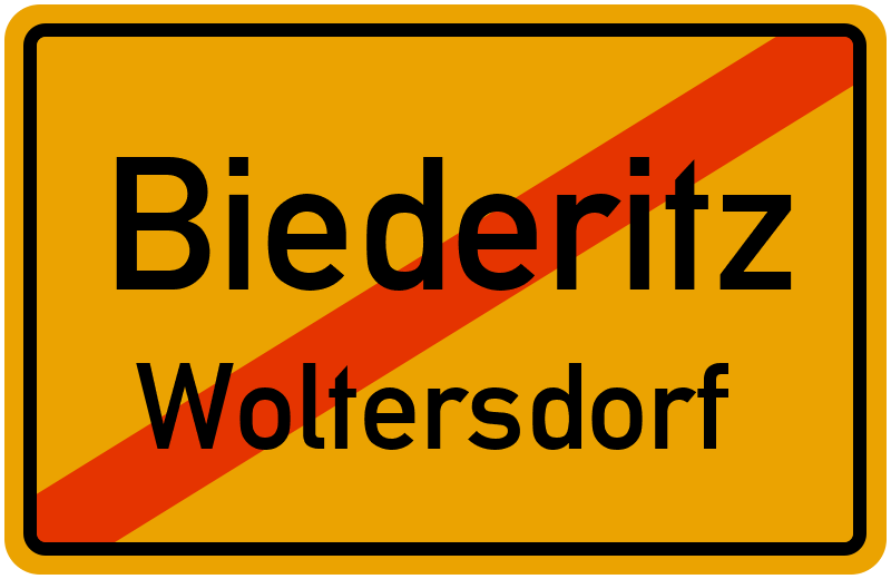 Ortsschild Biederitz