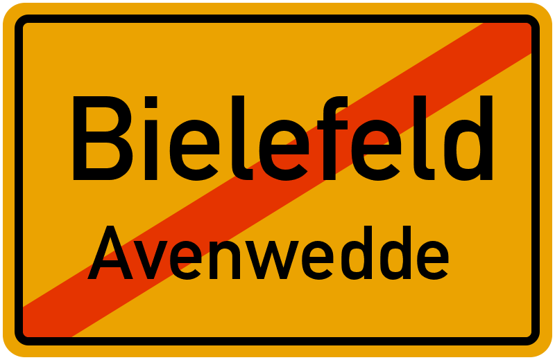 Ortsschild Bielefeld