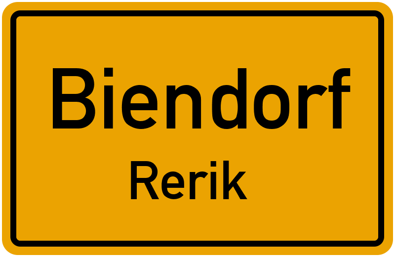 Ortsschild Biendorf