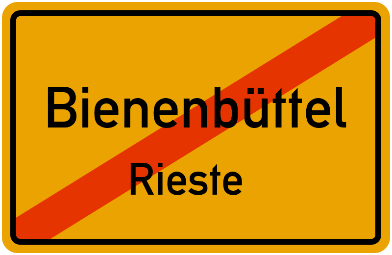 Ortsschild Bienenbüttel