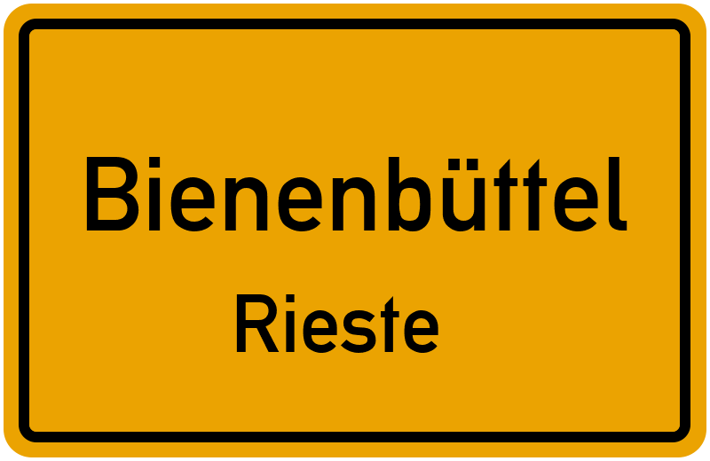 Ortsschild Bienenbüttel