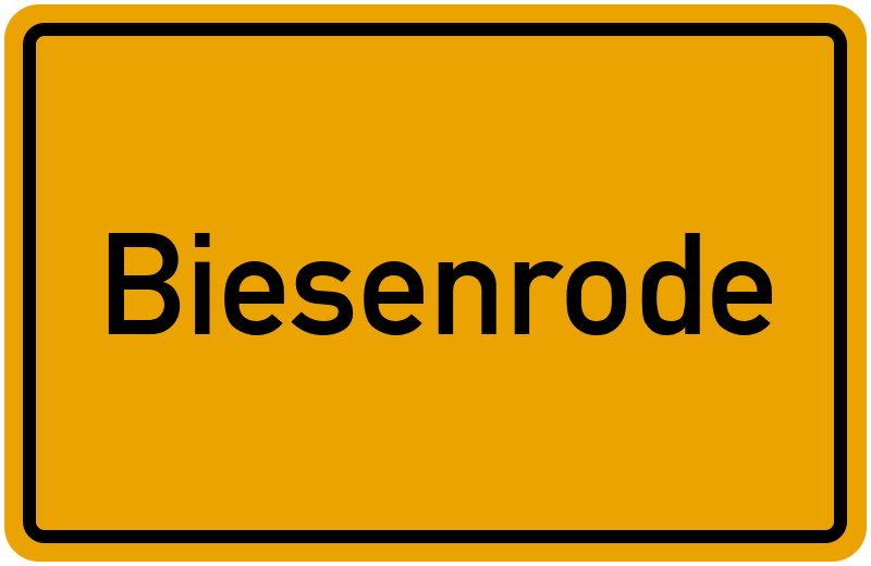 Ortsschild Biesenrode