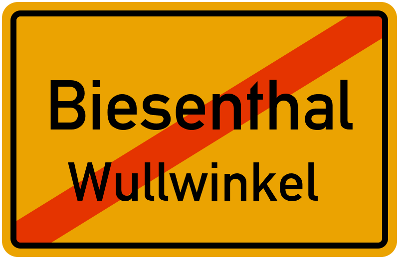 Ortsschild Biesenthal
