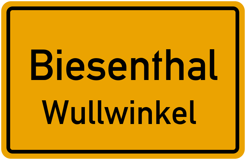 Ortsschild Biesenthal