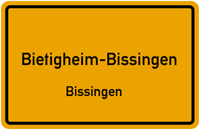 Ortsschild Bietigheim-Bissingen