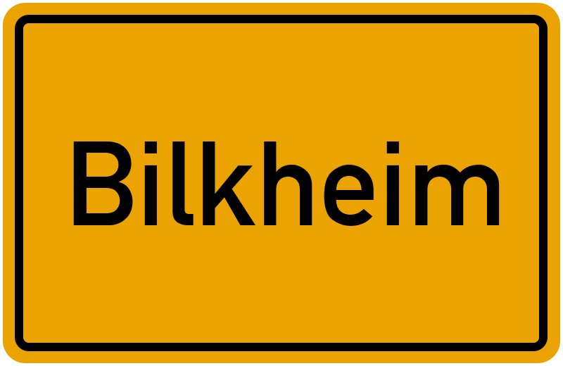 Ortsschild Bilkheim