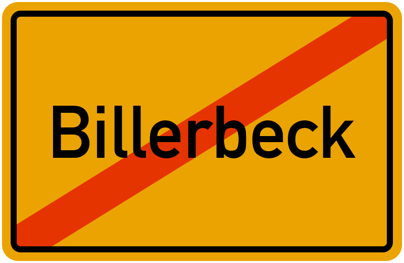 Ortsschild Billerbeck