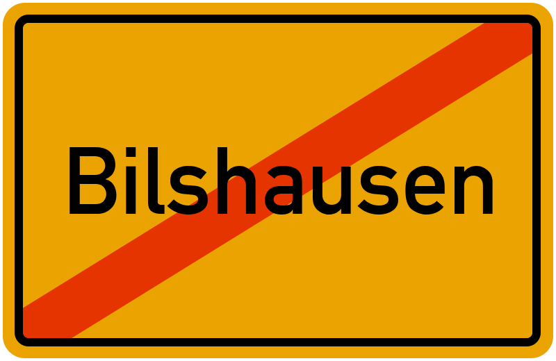 Ortsschild Bilshausen