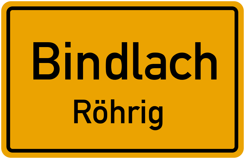 Ortsschild Bindlach