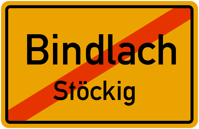 Ortsschild Bindlach